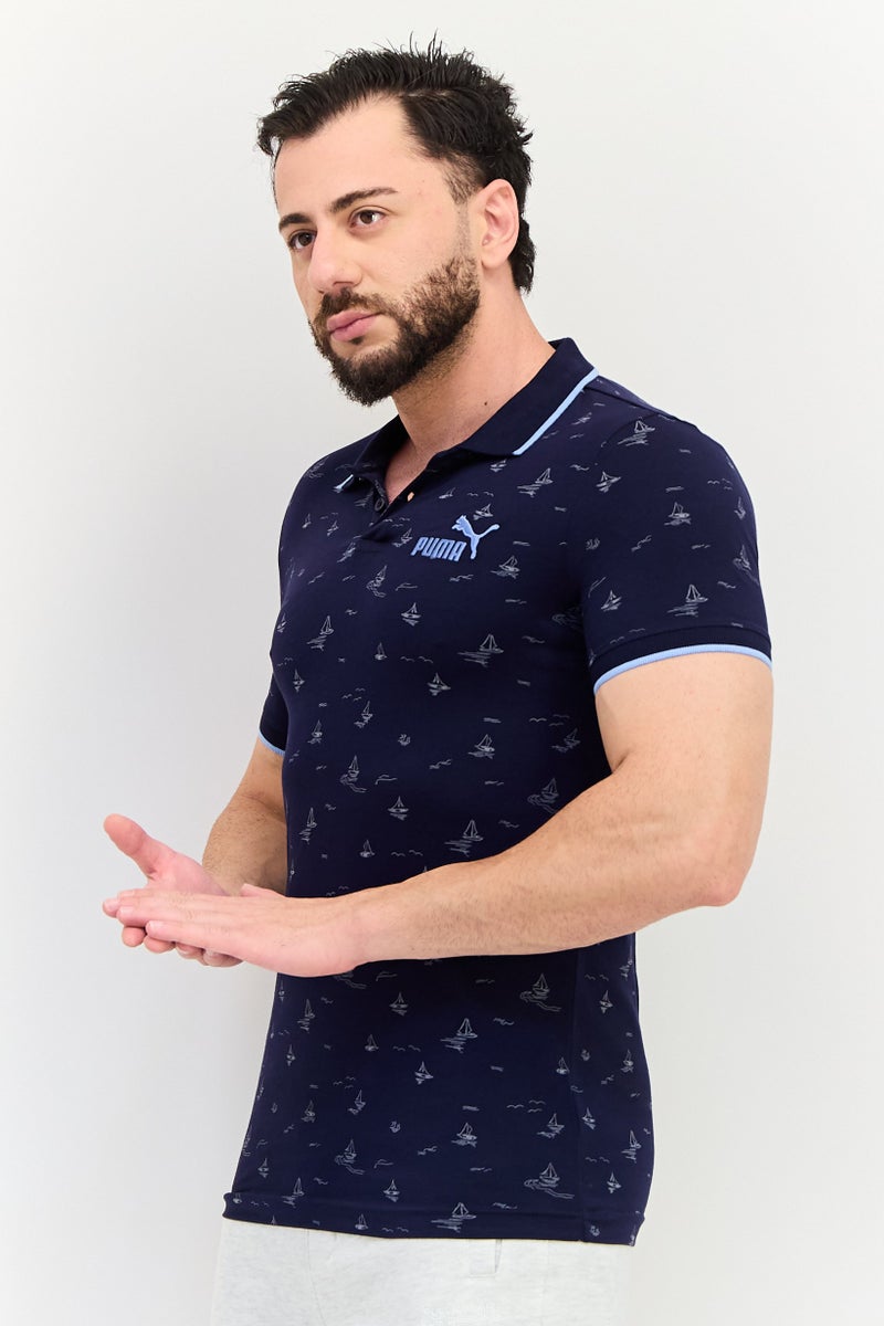 PUMA تي شيرت بولو قصير الأكمام للرجال، ملابس رياضية، فيت، خارجي، متعدد الألوان - Image 2